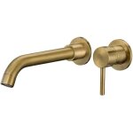Robinet de salle de bain mural robinet mitigeur d'�vier , m�langeur d'eau chaude et froide , sans fuite ...