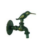 Robinet de sortie aquacraft nostalgia bird 1 / 2 pouce 1001000119 en laiton patin�, avec rosace murale ...