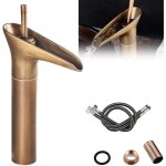 Robinet de tasse  vin en cuivre, robinet mlangeur de lavabo chaud et froid, robinet  levier unique ...