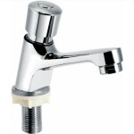Robinet temporisé chromé à fermeture automatique économie d'eau temporisation du robinet d'évier du lavabo ... Robinet temporisé chromé à fermeture automatique économie d'eau temporisation du robinet d'évier du lavabo ...