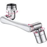 Robinet universel 1440�, 1440� fixation de robinet, mousseur robinet rotatif, a�rateurs � economiseur ...