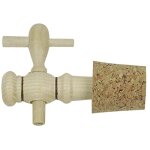 Robinet vinaigrier 3p + bonde - bouchonnerie jocondienne