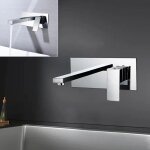 Robinetterie encastr�e, robinetterie de salle de bains robinetterie murale lavabo corps d'encastrement ...