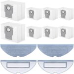 Pour roborock aspirateurs robot s7 maxv ultra / s7 pro ultra, accessoires kit englober 8 sacs aspirateur ...