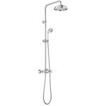 Roca - carmen - ensemble de douche avec mitigeur, diamtre 22 cm, 1 jet, chrome a5a974bc00