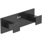 Roca - cintre double square hotels couleur : noir mat Roca - cintre double square hotels couleur : noir mat