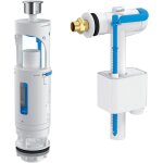 Roca - mcanisme double chasse universel + robinet flotteur compact alimentation latrale