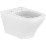 Roca optica wc suspendu sans bride en c�ramique vortex, fixations invisibles, vendu sans abattant, blanc ...