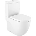 Roca pack wc meridian avec cuvette � sortie double, r�servoir � alimentation inf�rieure et abattant � ...