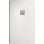 Roca ? receveur de douche � poser 180x80cm ? r�sine stonex antid�rapante et d�coupable ? grille en acier ...