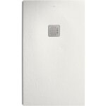 Roca receveur de douche polo + rsine stonex antidrapant et dcoupable - avec grille - blanc mat 180x80cm ...