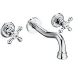 Roca - robinet mlangeur lavabo carmen mural 3 trous sans vidage - chrom a5a474bc00