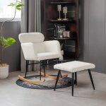 Hauss spole - rocking chair, chaise  bascule, avec repose - pieds, fauteuil relax, confortable, structure ...