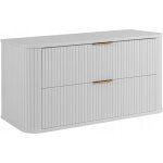 Armoires de salle de bains 100cm blanc mat - bois l / h / p 100 / 52 / 41cm elegance meuble sous lavabo, ...