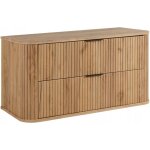 Armoires de salle de bains 100cm marron mat - bois l / h / p 100 / 52 / 41cm elegance meuble sous lavabo, ...