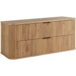 Armoires de salle de bains 120cm marron mat - bois l / h / p 120 / 52 / 41cm elegance meuble sous - vasque, ...