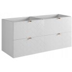 Rodan meuble sous lavabo 120 cm - blanc mat - armoires de salle de bains - meubles de salle de bains ...