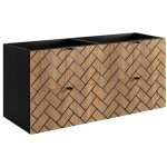 Rodan meuble sous lavabo 120 cm - marron mat - armoires de salle de bains - meubles de salle de bains ...