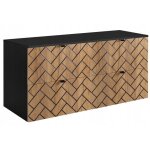 Rodan meuble sous lavabo 120 cm - marron mat - meubles de salle de bain - meubles sous lavabo - plan ...