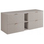 Meuble sous lavabo 140 cm - beige mat - armoires de salle de bains - meubles de salle de bains - vasque ...