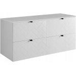 Meuble sous - vasque 120 cm - blanc mat - armoires de salle de bains - meubles de salle de bains - vasque ...