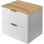 Rodan meuble sous - vasque 60 cm - l / h / p 60 / 57 / 46 cm - blanc mat - meubles de salle de bains, ...