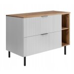 Meuble sous - vasque avec pieds - 100 / 73, 6 / 46 l / h / p - blanc mat - meubles de salle de bains, ...