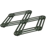 Roger orfèvre - dessous de plat étirable vert sapin 25x12 cm Roger orfèvre - dessous de plat étirable vert sapin 25x12 cm