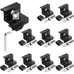 Roleader - lot de 10 supports de module solaire pinces centraux de 30mm / 35mm aluminium module solaire ...