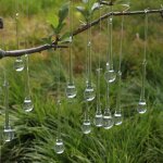 Lot de 12 pendentifs de dcorations de nol en forme de goutte de glace - pendentifs en verre  suspendre ...