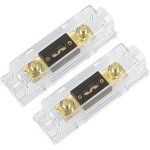 2 pices porte - fusible anl en ligne calibre 0 / 2 / 4 awg avec fusible anl 200 a