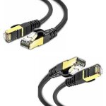 Roleader - 20m cable ethernet cat 7 rj45 bleosan cable r�seau lan gigabit haute vitesse 10 gbit(2pcs) ...