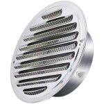 Roleader - acier inoxydable rond grille de ventilation de tuyau d'�chappement 160mm capot de sortie d'air ...