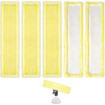 Bonnette microfibre lingette, 5 pices bonnette microfibre lingette pour lave vitre karcher wv2 wv5 aspirateur ...