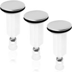 Roleader - bouchon lavabo, 3 pièces bonde lavabo, bonde de lavabo, joint solide, réglable en hauteur, ... Roleader - bouchon lavabo, 3 pièces bonde lavabo, bonde de lavabo, joint solide, réglable en hauteur, ...