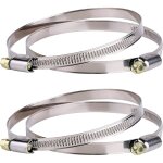Roleader - colliers de serrage inox - lot de 4 colliers de serrage avec entra�nement par vis sans fin, ...