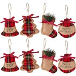 Ornements pendentif arbre de nol 8 dcoration de nol ornement bell / arbre de nol / bas / formes de ...