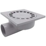 Roleader ? siphon de sol 200mm x 200mm ? sortie horizontale 75mm ? plastique pvc haute qualit� ? pour ...