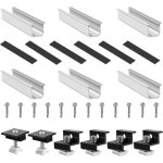 Roleader - support de panneau solaire, kit de montage solaire, fixation panneau solaire de 30  35 mm ...