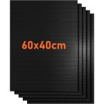 Lot de 5 tapis de cuisson pour gril, 40 x 60 cm, protection lamine pour gril, tapis et plaques de cuisson, ...