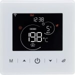 Roleader - thermostat wifi, thermostat chaudiere gaz a pile, thermostat d'ambiance programmable  2 fils ...