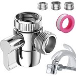 Roleader - valve inverseur de douche 3 voies vanne aiguillage de douchette robinet d'arrt pour cuisine ...
