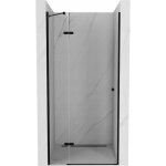 Mexen - roma porte de douche battante 120 cm, transparent, noir - 854 - 120 - 000 - 70 - 00