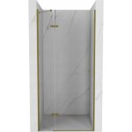 Mexen - roma porte de douche battante 80 cm, transparent, dor� - 854 - 080 - 000 - 50 - 00