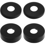 Rosace robinet, rosace mitigeur douche, 4 noir de cache tuyau en acier inoxydable, rosace radiateur - ...