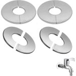 Rosace robinet mitigeur douche 4 pi�ces ouvrante robinetterie � 24mm (acier inoxydable rosace plomberie ...