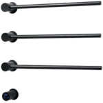 Rosani three radiateur s�che - serviettes �lectrique - 52x54x13cm - 30 watt - noir mat