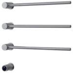 Rosani three radiateur s�che - serviettes �lectrique - 52x54x13cm - 30watt - inox bross�