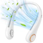 Lablanc - mini ventilateur de cou portable, silencieux, mains libres, sans feuilles, rglable  360, ...