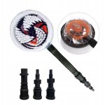 Rosfix brosse rotative pour nettoyeur haute pression ? t�te � rotation automatique 3 adaptateurs pour ...